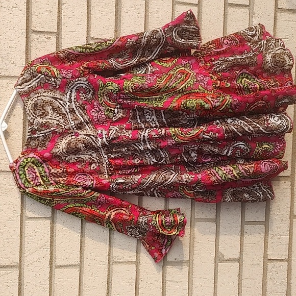 Paisley Patterned Dress - Multicolor - Picture 8 of 9